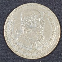 1959 Silver Mexican Peso