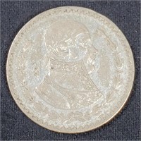 1960 Silver Mexican Peso