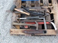 hammers, pipe wrench, saw & more