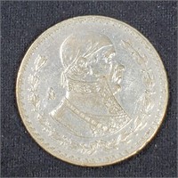 1961 Silver Mexican Peso