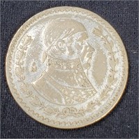 1962 Silver Mexican Peso