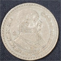 1962 Silver Mexican Peso