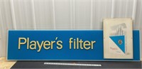 Vintage Player's Filter Cigarette sign (60"L x