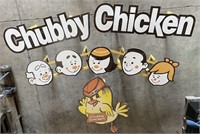 Vintage A&W Chubby Chicken signs (8'W, 17"D)