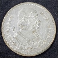 1964 Silver Mexican Peso