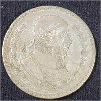 1964 Silver Mexican Peso