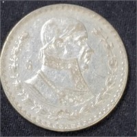 1966 Silver Mexican Peso