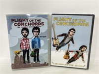 Two seasons of Flight of the Conchords DVDs