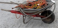 wheelbarrow w/extension cord and more