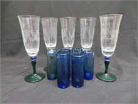 An 11 Piece Glassware Set