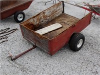 wood single axle wagon