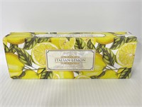 Italian Lemon bar soap set - in packaging sealed