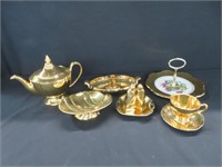 9 PIECES ROYAL WINTON GOLDEN AGE BONE CHINA