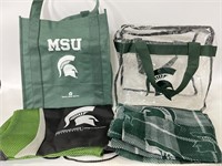 Michigan State Spartans collection of bags & scarf