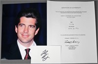 John F. Kennedy Jr. Signature/ Autograph