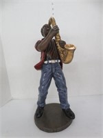 RESIN 16" FIGURINE OF SAXOHONE PLAYER