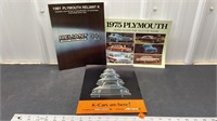 Assorted Vintage Plymouth Vehicle Dealer