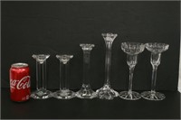 Crystal Candle Holders x 6 (1 pair of Lennox)