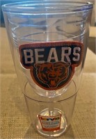 Qty of 2 Chicago Bears Large Acrylic Tumblers NEW