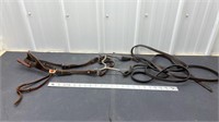 Leather ear bridle with twisted mouthpiece bit