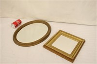 Oval Mirror (14" x 18") & Square Mirror (11.5")