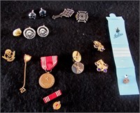 cuff links, pins,  and more