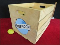 Blue Moon Wooden Crate 18x13x12"