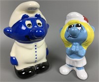 2 Smurf Figurines