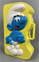 Vintage Smurfs Figurine Collector Carrying Case