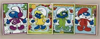 4 Vintage Tray Smurf Puzzles