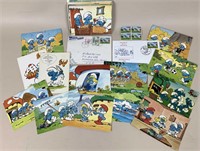 Collection of Smurf Post Cards
