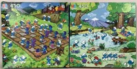 (2) 450 Piece Smurf Puzzles