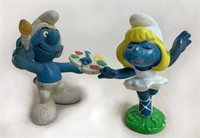 Painter Smurf & Smurfette Ballerina Figures