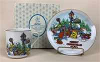 Special Christmas Edition Smurf Palte & Cup