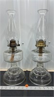 Pair of Bartlett Collins Homesteader Oil Lamps
