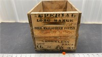 Wooden CIL small arms ammunition crate.