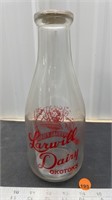 Milk Bottle - Larwill Dairy, Okotoks, AB