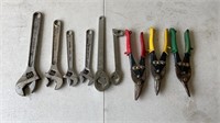 Adjustable wrenches/tin snips