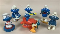 Collection of Smurf Wind Up Toys