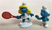 Tennis Smurfette & Bashful Smurf Figures