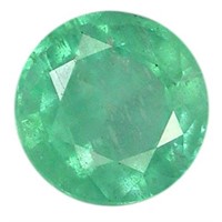 Genuine 5.25mm Round Shape Emerald