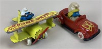 Smurfette Red Convertible Car & Yellow