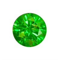 Genuine 3.2mm Round Green Diamond