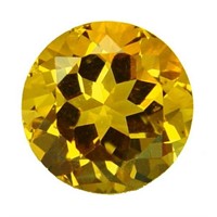 Genuine 9mm Round Golden Citrine