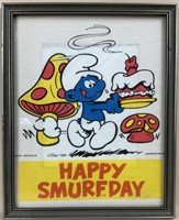 Framed "Have A Smurf Day"