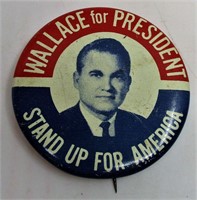 Wallace For President Pin