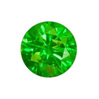 Genuine 1.35ct Round Green Diamond