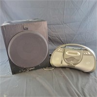 Sony Subwoofer SA-W2500 and GPX Portable CD player