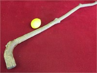 Hand Carved Cane 35" Long