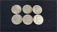 6 1971 Ike dollars